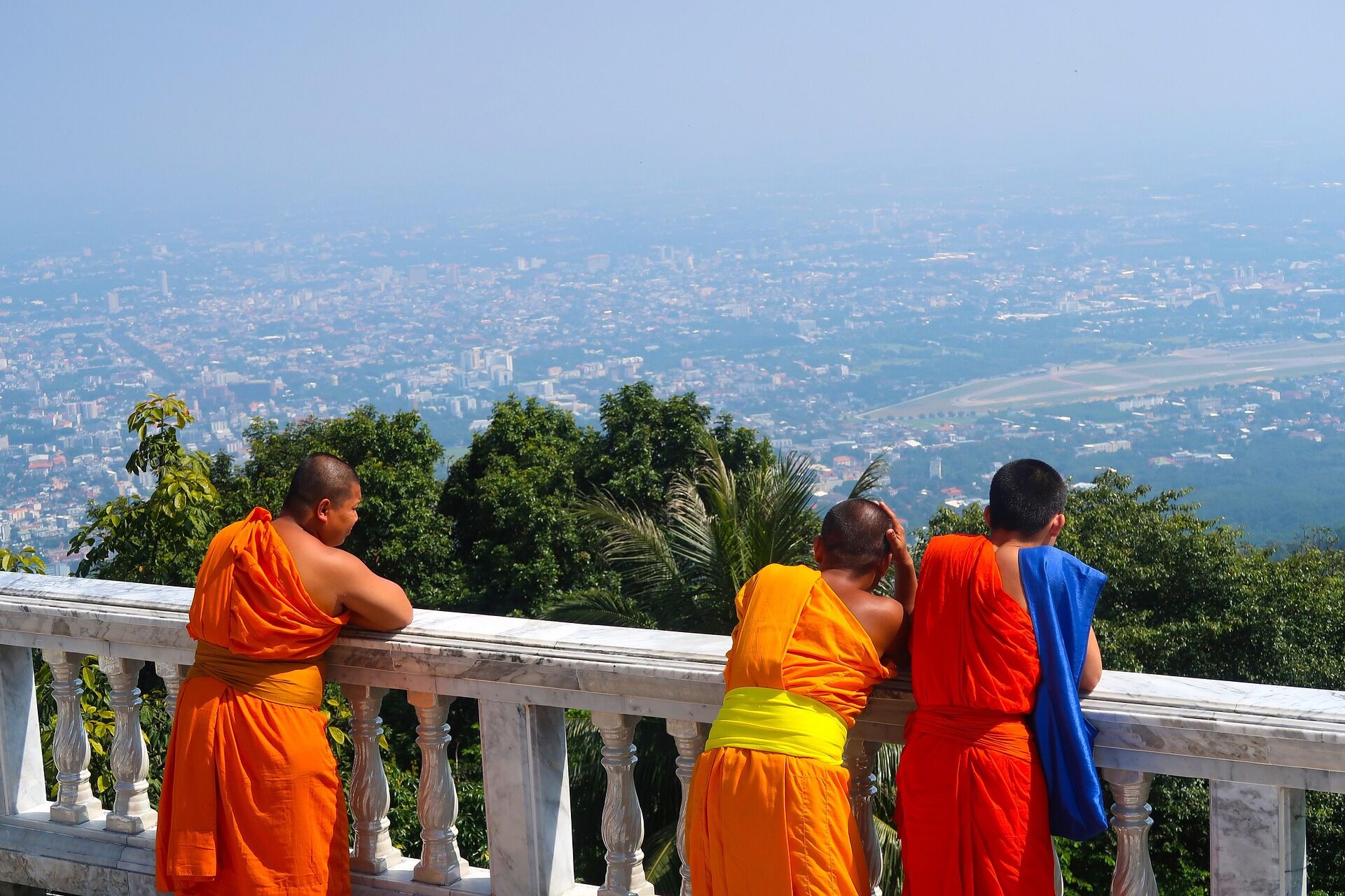 Buddhist Monks at Doi Suthep Chiang Mai